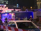 Berlínské námstí Breitscheidplatz po incidentu, kdy vjel nákladní automobil do...