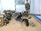 Vespa 150 TAP s protitankovým kanonem M20 a municí doplnná o vozík pro...
