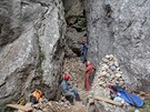 Odstranit zával jeskyn achta dalo obrovskou práci, speleologové vak ví, e...