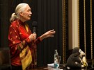 Ochránkyně přírody Jane Goodallová během své přednášky v Brožíkově sále na...