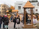 V�no�n� trhy na n�m�st� M�ru ve Zl�n�.