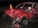 Pi elní sráce dvou aut na Perovsku byli ván zranni dva idii a dv...