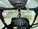 Pohled do pilotn kabiny vrtulnku Agusta A109 K2 slovensk spolenosti Air...