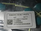 Zásilka léku Kamagra, kterou celníci zadreli na Rychnovsku (13.12.2016).