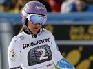 árka Strachová v cíli slalomu v Sestriere.