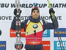 Martin Fourcade si uv tet triumf v Novm Mst na Morav. Byl nejlep i v...