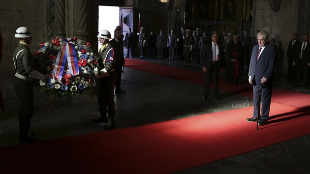 Milo Zeman bhem oficiln nvtvy Portugalska (14. prosince 2016)