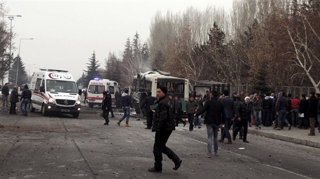 Vbuch v tureckm mst Kayseri (17. prosince 2016)