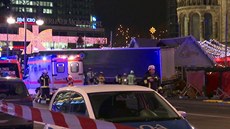 Berlínské námstí Breitscheidplatz po incidentu, kdy vjel nákladní automobil do...