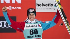 Stefan Kraft  - tetí v závodu Svtového poháru skokan na lyích v Engelbergu.