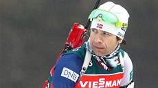 Ole Einar Björndalen pi tréninku v Novém Mst na Morav.