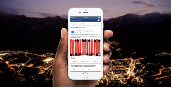 Facebook spoutí ivé audiovysílání