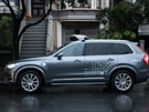 Autonomní prototyp Volva XC90 pi testech Uberu v San Francisku