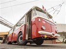 Dopravní podnik v Pardubicích dokonuje renovaci historického trolejbusu koda...