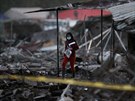 Výbuch v mexickém San Pablitu zniil trit se zábavní pyrotechnikou (20....
