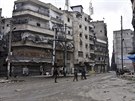 Válkou zniené východní Aleppo (23. prosince 2016)
