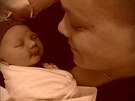 Zpvaka Pink a její syn Jameson Moon Hart, který se narodil 26. prosince 2016.