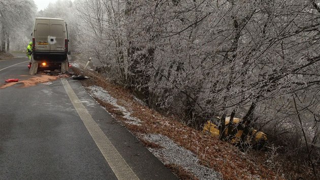 Smrteln nehoda u evniova na Rakovnicku (22.12.2016).