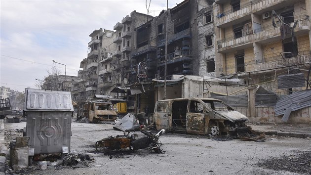 Vlkou znien vchodn Aleppo (23. prosince 2016)