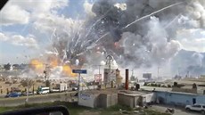 Výbuch na triti se zábavní pyrotechnikou v mexickém San Pablitu (20. prosince...