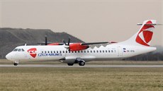 Letadlo ATR 72 pouívají SA hlavn na kratí trat.