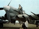 Hawker Typhoon neznámé jednotky. Na Typhoonu Mk.I létal Jií Maák jako velitel...