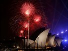Novoroní oslavy v australském Sydney (31. prosince 2016).