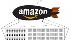Amazon si patentoval mobilní skladiště připevněné ke vzducholodi