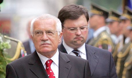 Václav Klaus a Jindich Forejt na snímku z ervna 2007