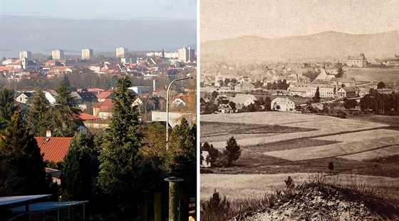 eská Lípa na aktuálním snímku a na konci 19. století