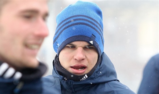 Martin Nový na tréninku Jihlavy