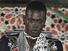 Model Alpha Dia, rodák ze Senegalu, na pehlídce v Milán v záí 2016