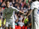 Cristiano Ronaldo z Realu Madrid oslavuje vstelenou branku v zápase proti...
