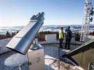 Prvn den roku 2017 byl pln jasn. Bez dalekohledu se dalo vidt a na alpsk...