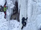 Ledov stna ve Vru se otevela veejnosti. tyicet metr vysokou sklu...