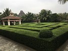 Zahrada hotelu Mission Hills Resort na Chaj-nanu, ve kterém bhem soustední...