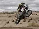 Argentinský motocyklista Pablo Rodriguez v 7. etap Rallye Dakar.