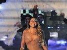 Na silvestrovské show na newyorském Times Square vystoupila Mariah Carey.