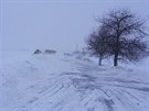 Kvli závjím zapadlo u Jásenné na Náchodsku 20 vozidel i traktor a sypa,...