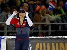 Karolína Erbanová slaví triumf na mistrovství Evropy ve sprinterském tyboji.