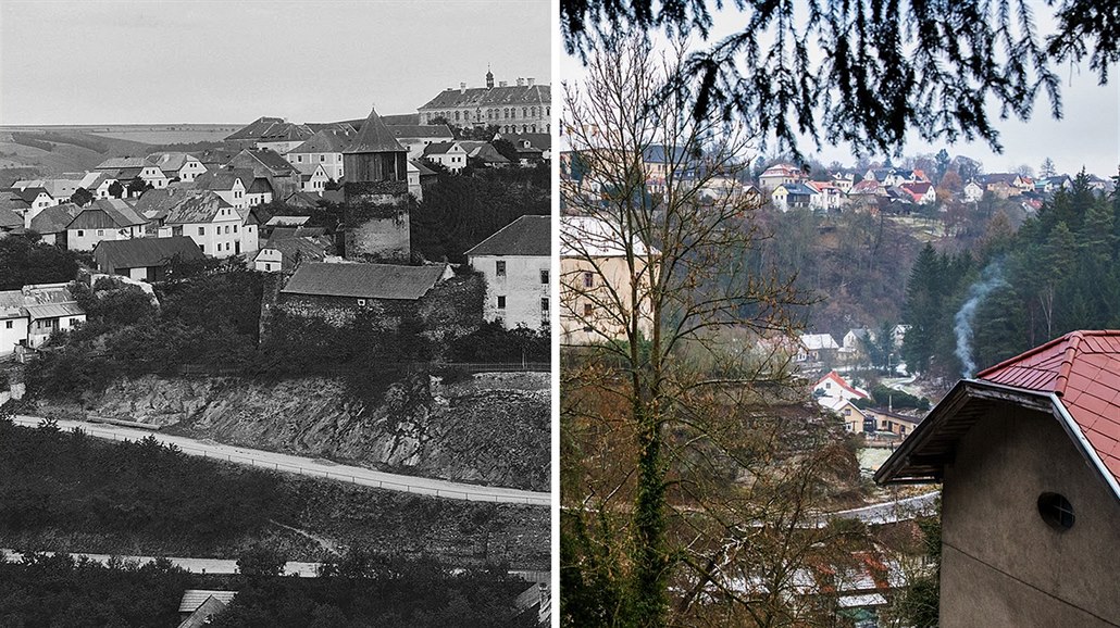 Rataje nad Sázavou v roce 1909 a v sou�asné podob�