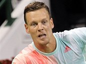 Tom Berdych na turnaji v Dauh.