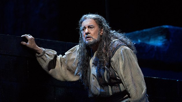 Plcido Domingo v tituln roli Verdiho Nabucca v Metropolitn opee
