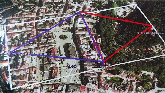 Golsk se domnv, e Jihlava m, podobn jako Pa i Londn, zakdovanou posvtnou geometrii.