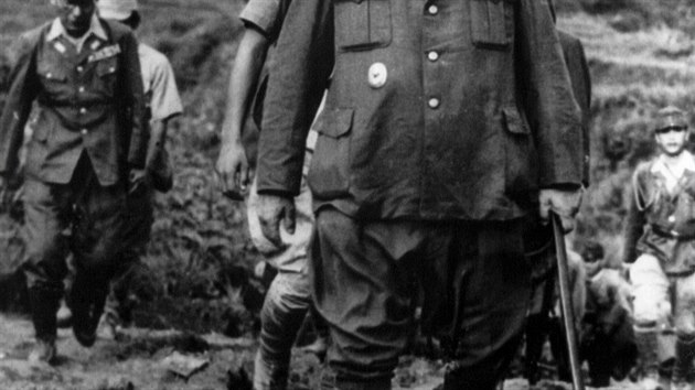 Generál Jamašita na pochodu. Na jeho konci se vzdal spojenecké armádě.
