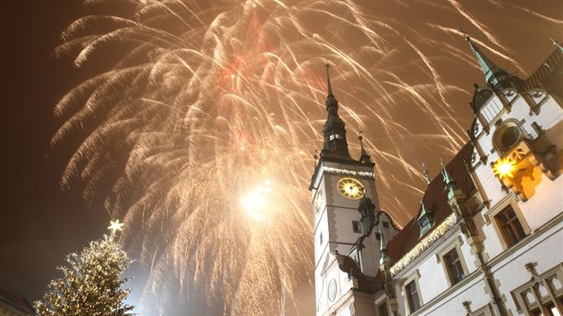 Olomoucký novoroní ohostroj (1. ledna 2017)