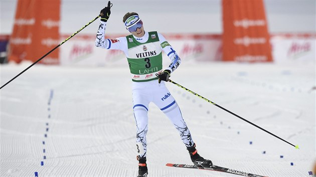 Finsk sdruen Eero Hirvonen na trati v Lahti
