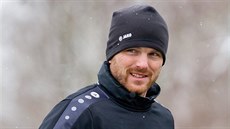 Tomá� Jirsák na svém prvním tréninku v Hradci Králové