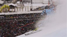 Philipp Schörghofer v obím slalomu v Adelbodenu.