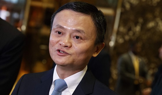 Jack Ma, majitel internetového obchodu Alibaba (9. ledna 2017).